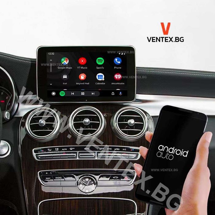 Безжичен CarPlay и Android Auto интерфейс за Mercedes GLC, CLA, GLA, C
