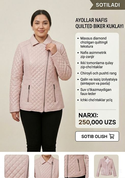 Kuzgi kurtka isituvchi