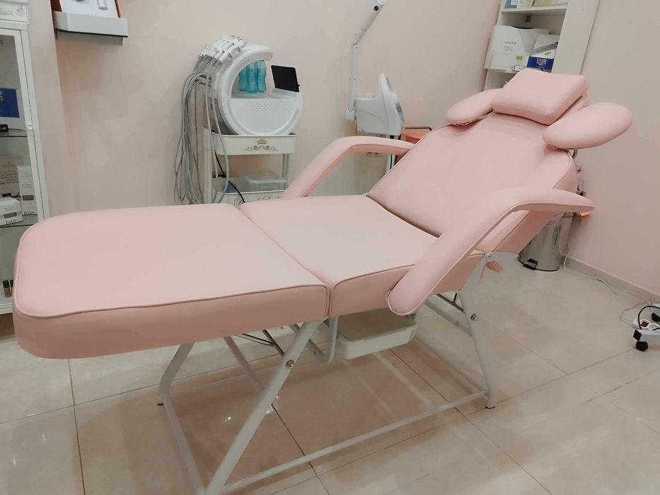 Фиксирана кушетка за миглопластика-черна/бяла/ розова 183x62/82x77см