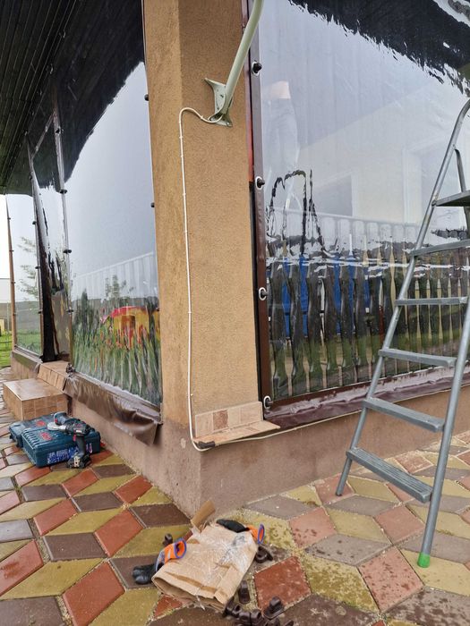 Pereti anti vant - folii inchidere terasa