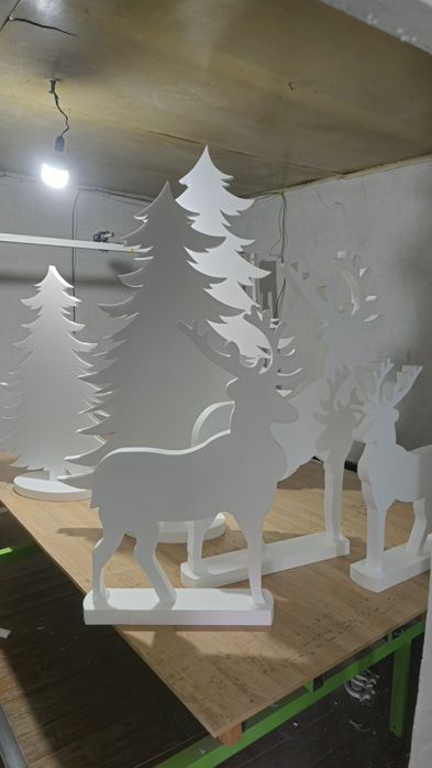 Новогодний декор из пенопласта