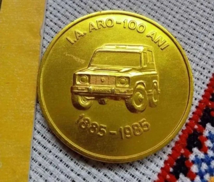 Lot obiecte ARO, Placheta și diploma,expoziția filatelica,Expofil 1985, veche de colectie ,  veche Romaneasca ARO, istoric, pentru colectionari