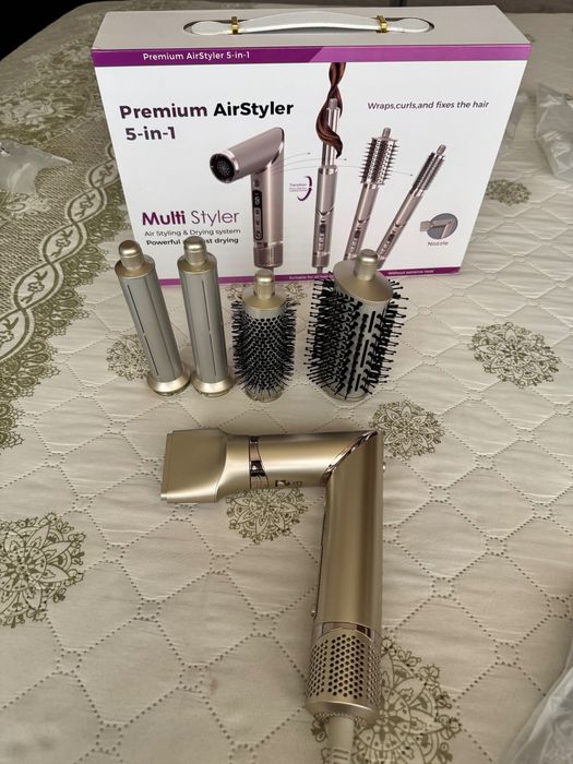 Мултистайлър 5 в 1 с Автоматично Къдрене Дисплей Йонизация Airwrap тип Dyson Сешоар Маша