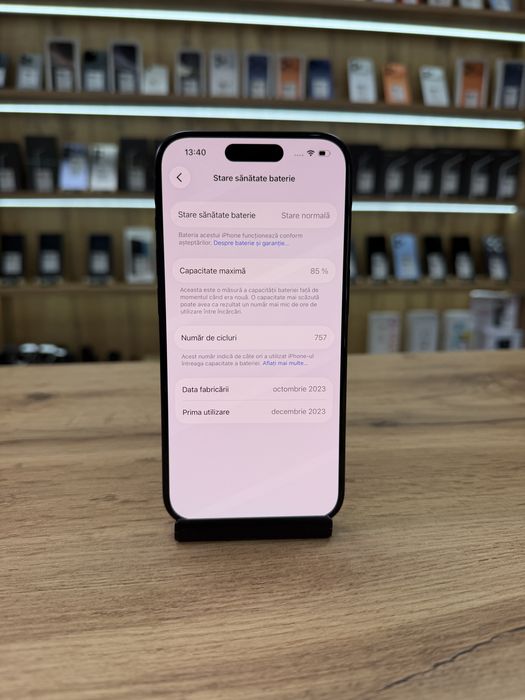 ‼️ iPhone 15 Pro Blue 128Gb - Sanatate bat.85% - Garantie 12 luni