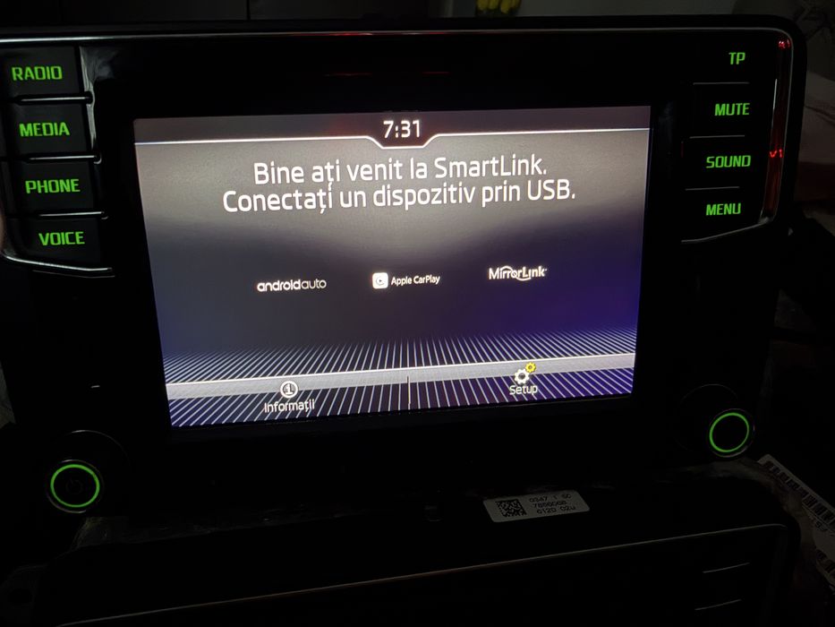 Navigatie Skoda originala mib2 Carplay / Android auto