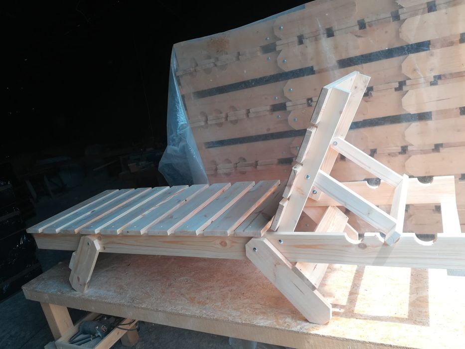 Șezlong lemn  masiv termotratat