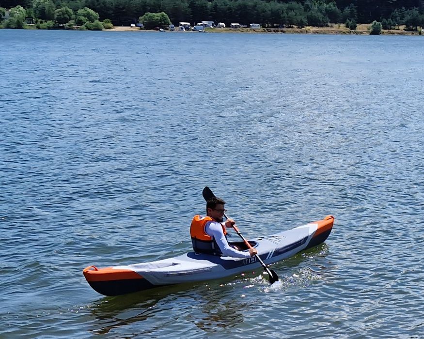 Надуваем dropstitch каяк ITWIT X500 + неопренова шприцка