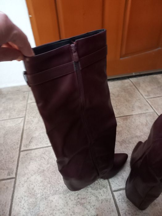 Дамски ботуши бордо