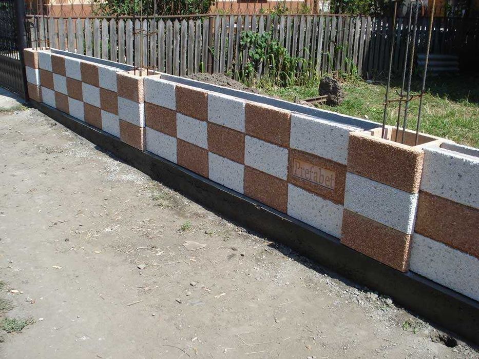 Garduri din BCA, beton