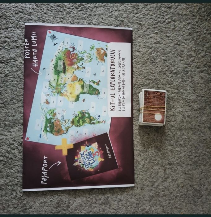 Colecție completă și album, pasaport harta Expediție în jurul lumii 3