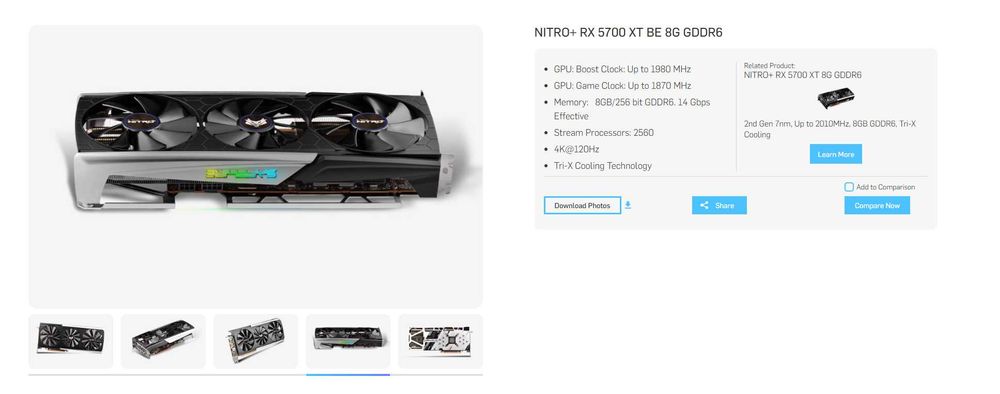 Vand placa video Sapphire RX5700 XT Nitro