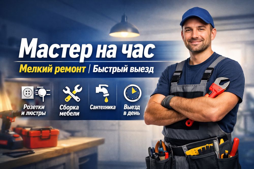 Мастер на час | Мелкий ремонт | Быстрый выезд