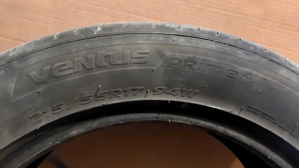 Продавам летни гуми HANKOOK Ventus Prime 4 – 215/55/R17, 94W