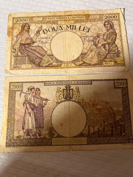 Vând  două bancnote