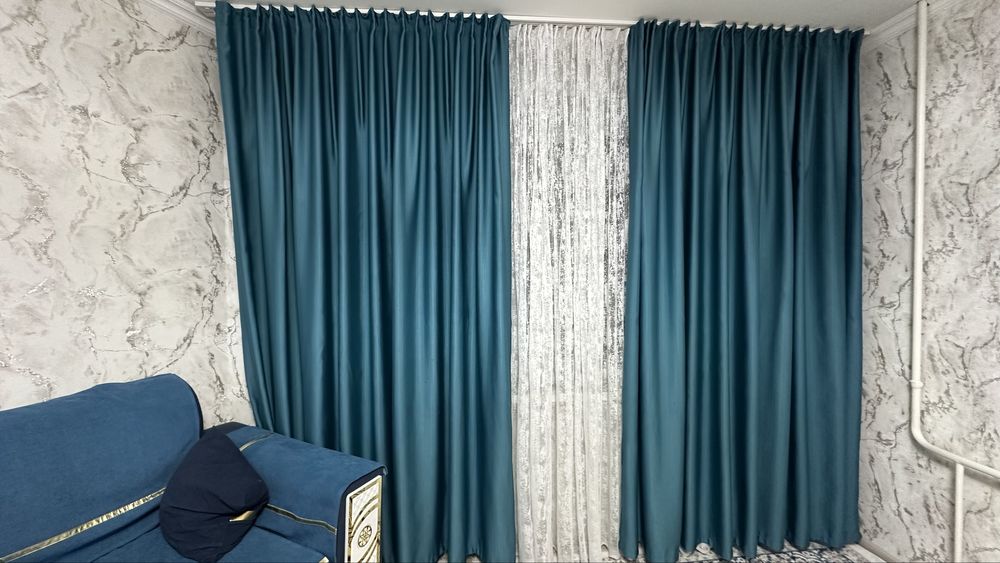 Штор двухстаронный 12 м. - тюль - 6м.