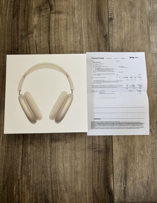Air Pods max starlight - usb c , detin factura fiscala
