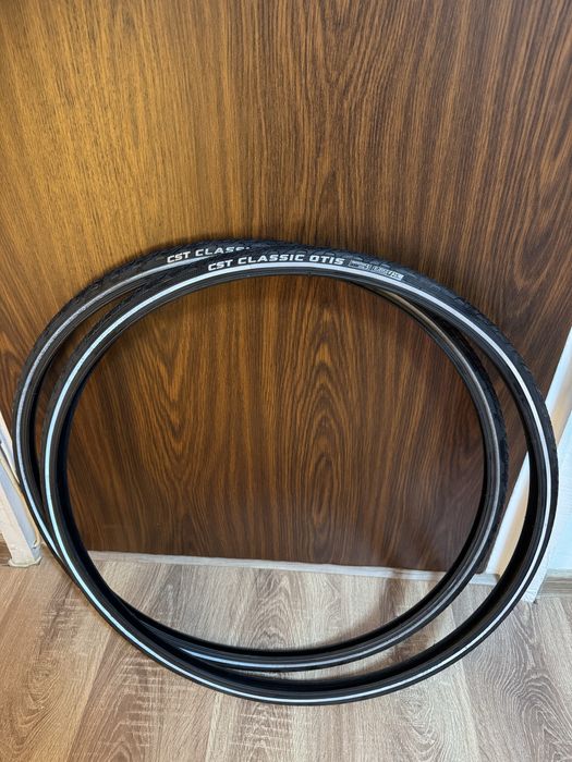 Anvelope bicicleta 25-622 cu banda reflectorizanta