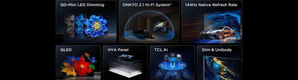 Телевизор TCL 75/85 P8L QD-MiniLED 144hz 2026 новый Доставка Установка