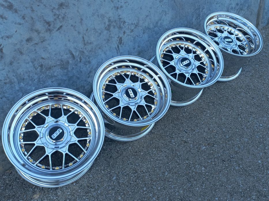 16"4х100 Bbs Fm3 Chrome 9-10j et15-12 Bmw E30 Golf 2 3...Чисто Нови..