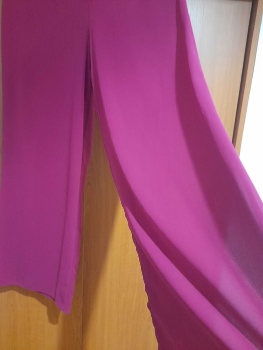 Pantaloni eleganti din voal dublat 42-44