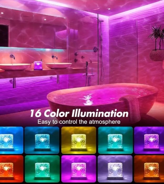 Lampa cu model de apa