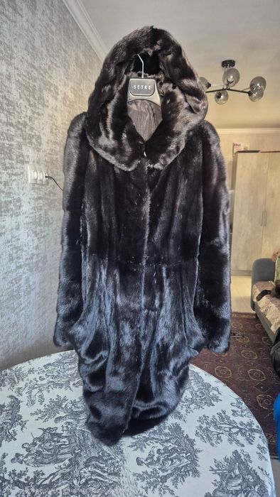 Шуба норковая, оригинальный крой