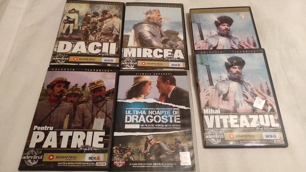 Dvd-uri cu filme românești istorice