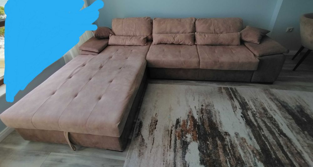 Удобен ъглов диван ляв