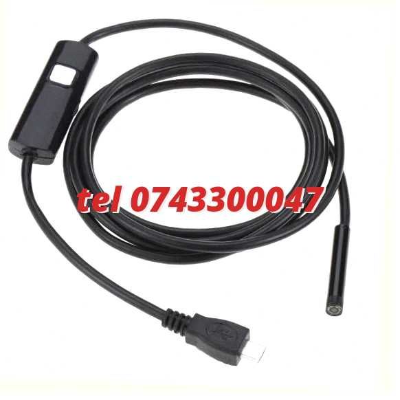 Dispozitiv Video Tip Endoscop 5.5Mm 2M Android Pentru Inspectie Video In Zone Greu Accesibile Camera Endoscop Cu Conectare Otg Conform Modelului