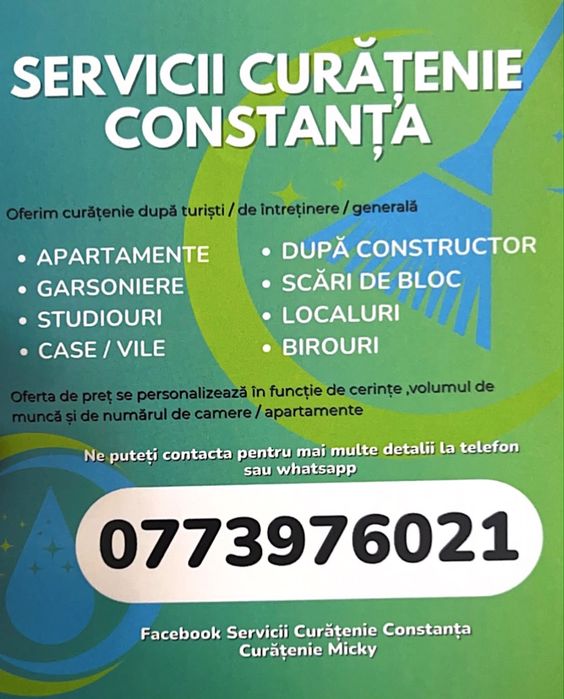 Servicii Curățenie – Mamaia Nord | Năvodari | Constanța
