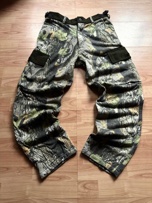 Pantaloni pants trousers cargo softshell tactical HSF camo fleece