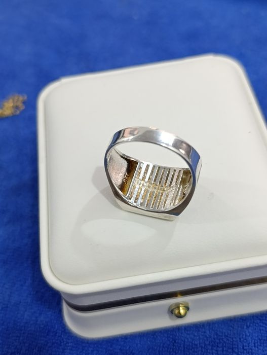 Мужская серебряная кольцо,размер 21,5 вес 7,50 Проба 925 Версаче