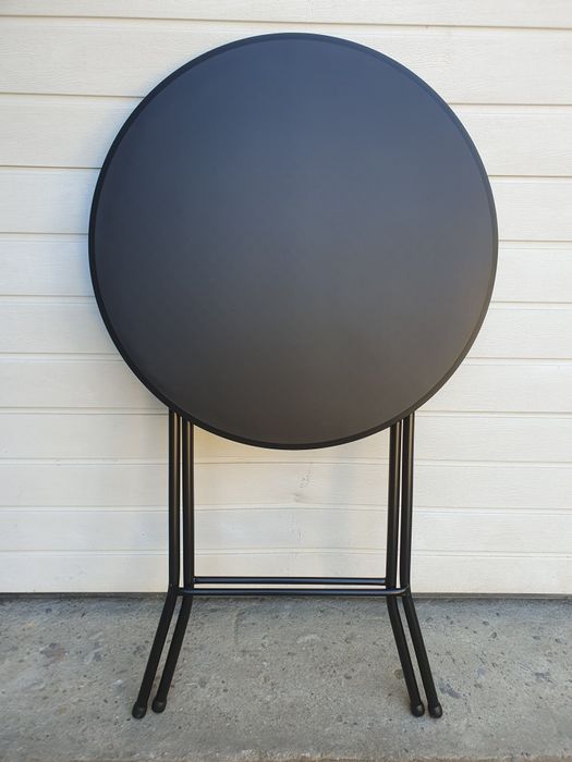 Vand masa de cocktail pliabila, neagra