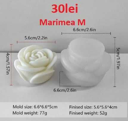 Matrite din Silicon pt Aranjamente florale – lumanari, sapun, ipsos