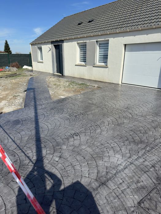 Amenajări Exterioare cu Beton Amprentat