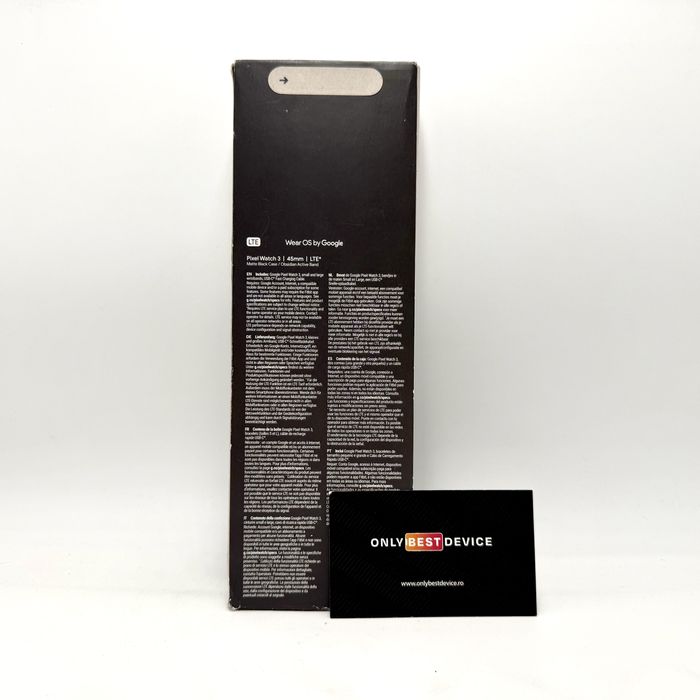 Smartwatch Google Pixel Watch 3 45mm LTE Black