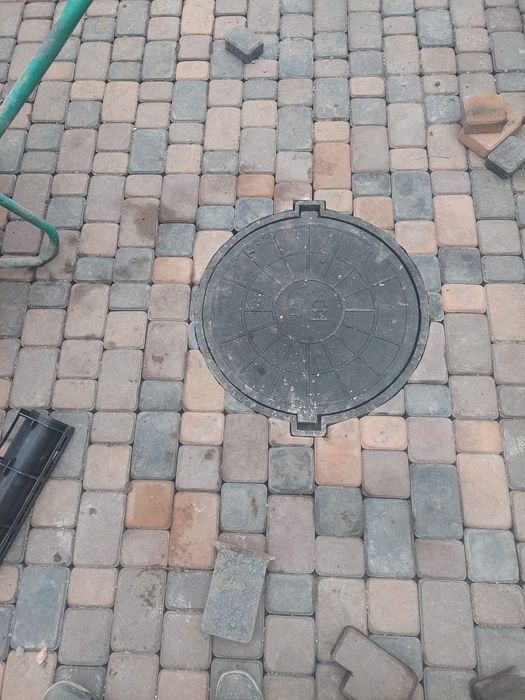 Укладка бурсчатка, Укладка плитки.