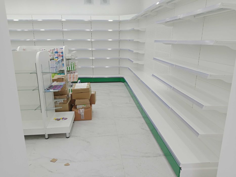 Торговые стеллажи из металла, стеллаж продовольственный магазин