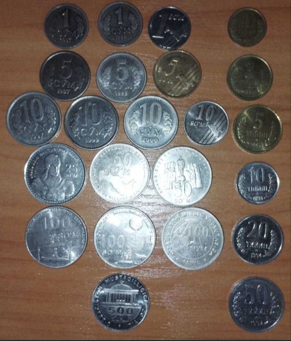 Старые монеты тиины.