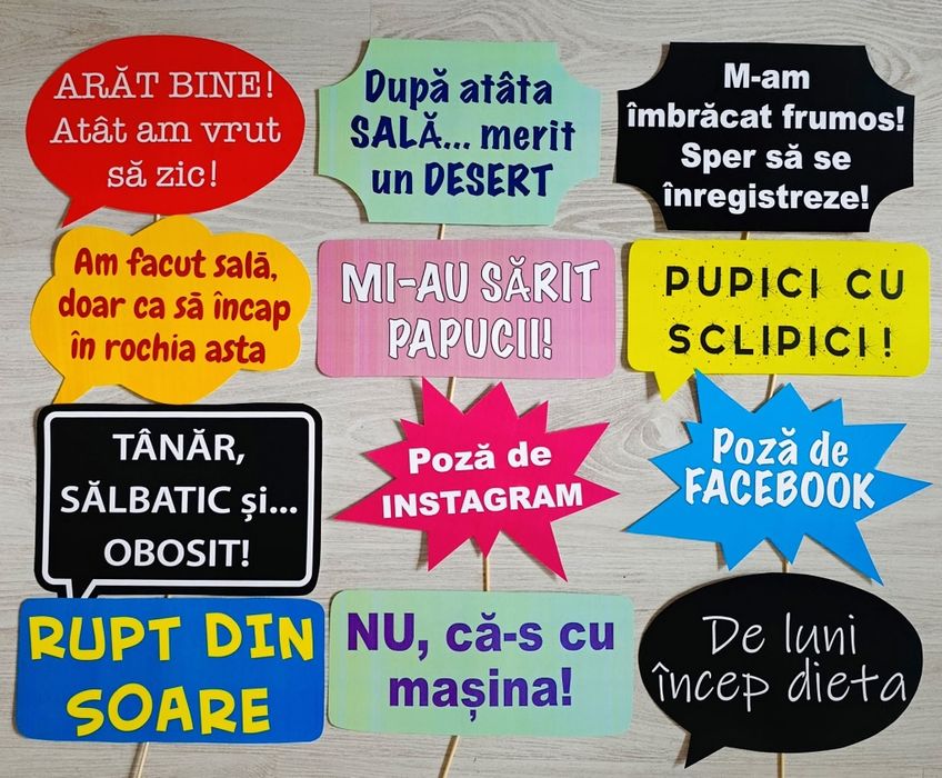 Propsuri recuzită foto mesaje comice fotografii
