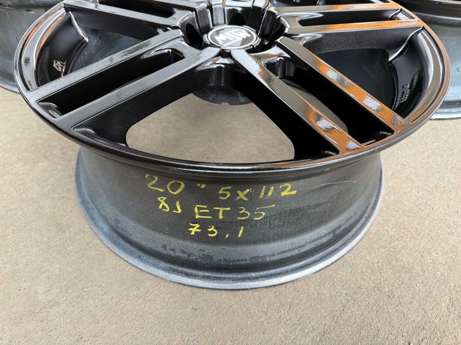 4 бр. алуминиеви джанти MSW 20" 5x112 , централен отвор 73.1, ET35, 8J