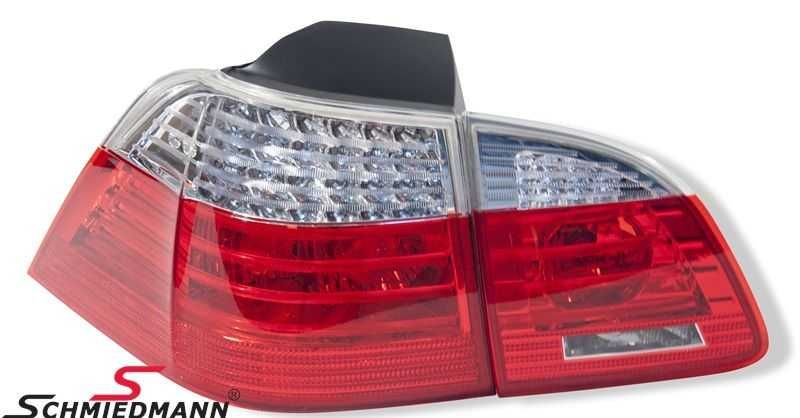 LED стопове BMW E61 5 червени бели хром Лед Комби Е60 БМВ Е61 03-07'