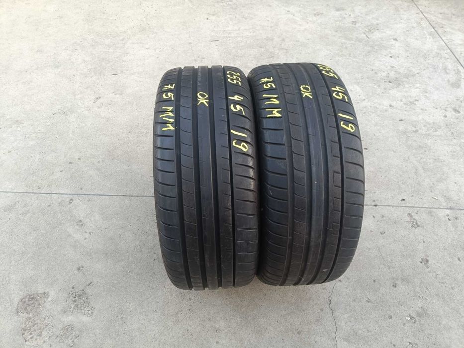 Doua anvelopa vara 255 45 19 goodyear asymmetric 3 profil de 7,5 mm