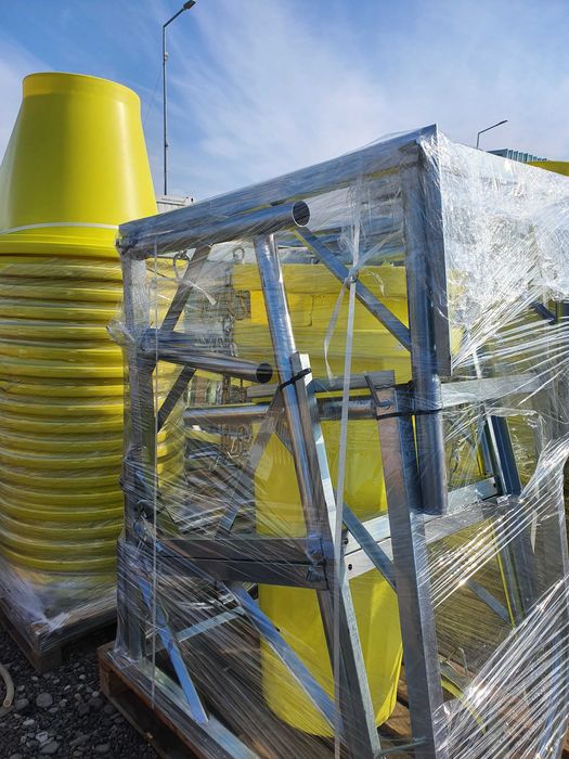 Tobogan evacuare moloz, jgheab moloz, tubulatura evacuare deseuri