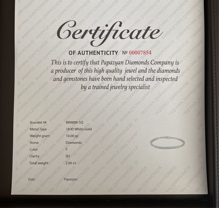 Тенис гривна с диаманти /diamond tennis bracelet