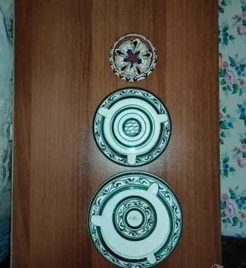 Лот от 3 антикварни пепелници за колекционери