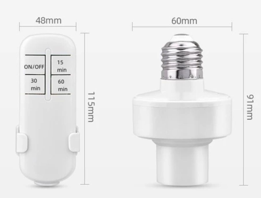 Фасунга с дистанционно и таймер