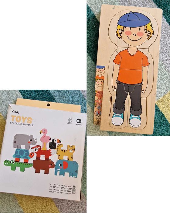 Дървени и образователни монтесори играчки 6 месеца - 2 години