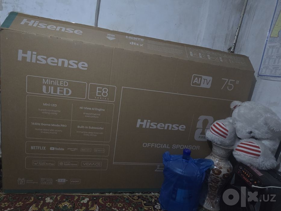 Hisense televizor 75 talik yangi