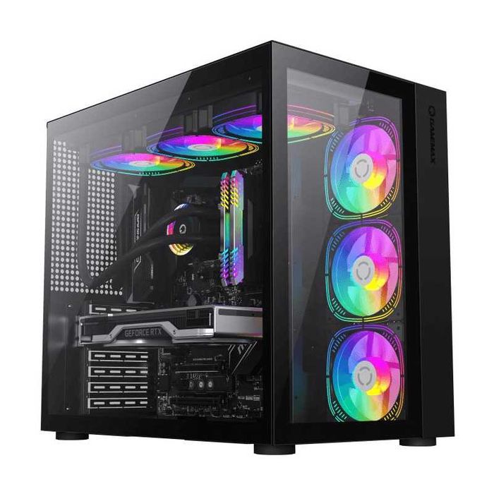 Carcasa gaming Gamemax noua sigilata si sursa njoy 650W